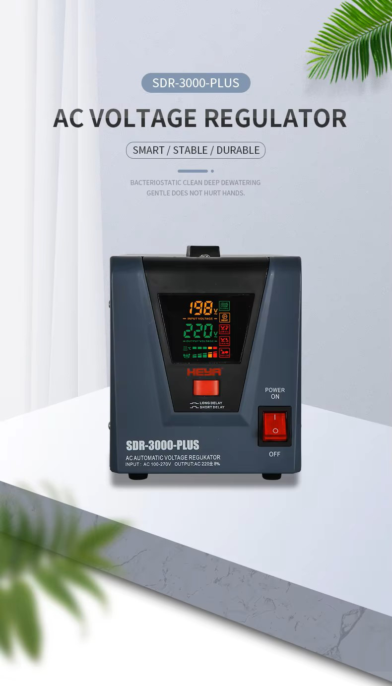 REGULADOR ESTABILIZADOR DE VOLTAJE HEYA SDR PLUS 3 KVA / 1800 WATTS - Imagen 3