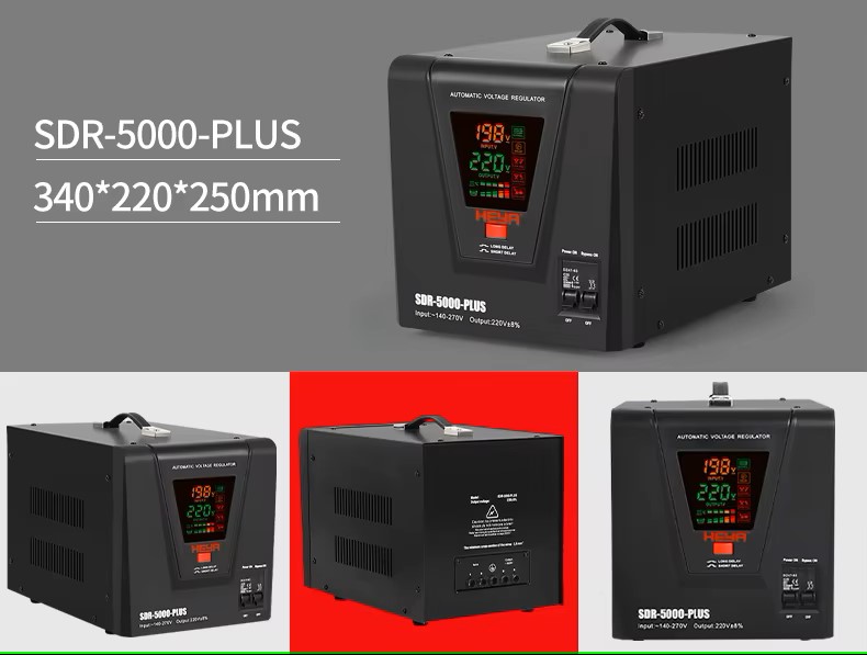 REGULADOR ESTABILIZADOR DE VOLTAJE HEYA SDR PLUS 5 KVA / 3000 WATTS - Imagen 2